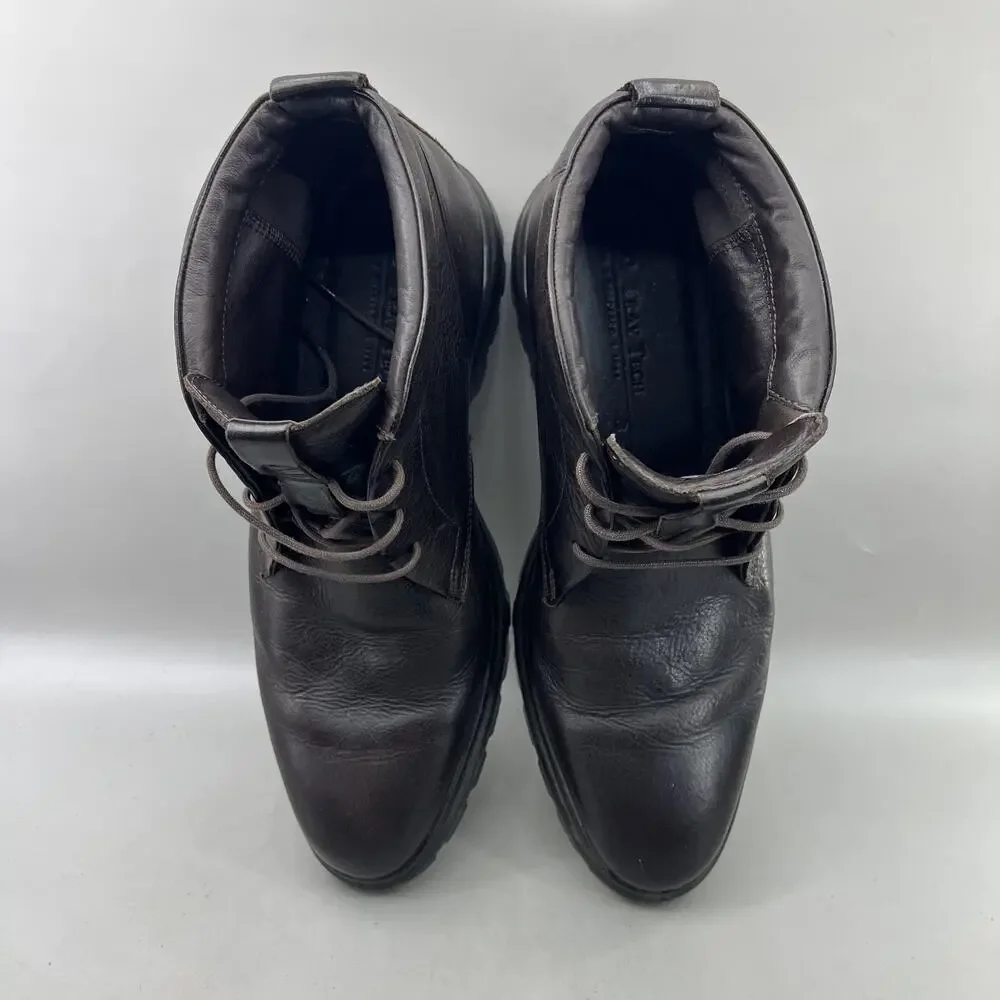 Ecco CityTray Avant Chukka Boots Men Size 12 12.5 US Brown Leather Comfort Shoes